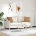 vidaXL Vankúše na pohovku 2 pcs Hnedá 45 x 45 cm Kordúrová tkanina