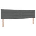 vidaXL Posteľ s pružinovým rámom Tmavo šedá 180 x 200 cm látka