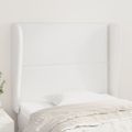 vidaXL Čelo postele so záhybmi modré 83x23x118/128 cm umelá koža
