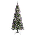 vidaXL Umelý vianočný stromček Zelená 150 cm PVC, plast a oceľ