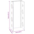 vidaXL Rošt Hnedá 24 x 13 x 54 cm Masívne mahagónové drevo