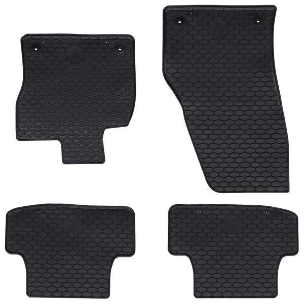 vidaXL Autokoberec 4 pcs Čierna vhodné pre VW T-ROC 2017- Guma