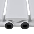 Biely vykurovací panelový regál na uteráky 465mm + vykurovací panel 465 mm x 900 mm