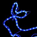 vidaXL Vianočná vonkajšia dekorácia so sobmi a saňami 576 LED diód