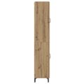 vidaXL Highboard Remeselný dub 69,5 x 34 x 180 cm Kompozitné drevo