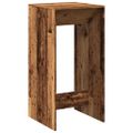 vidaXL Barový stôl staré drevo 51x50x103,5 cm kompozitné drevo