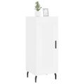 vidaXL Komoda biela 34,5x34x90 cm spracované drevo