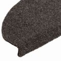 vidaXL Schodové rohože, samolepiace, 10 ks, 65x21x4 cm, antracitové, polkruhové, veľké