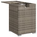vidaXL Stolík na zakrytie propánovej fľaše sivý 40x40x60 cm polyratan