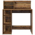 vidaXL Stôl Staré drevo Kompozitné drevo 90 x 48 x 101,5 cm