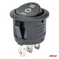 Čierny oválny vypínač 12/230V BU03