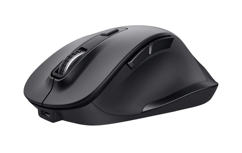 TRUST Fyda/Ergonomická/Optická/Pre pravákov/2 400 DPI/Bezdrôtová USB/Čierna