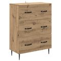 vidaXL Zásuvkový kabinet 66 x 34,5 x 89,5 cm Kompozitné drevo