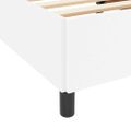 vidaXL Rám postele s matracmi Biela 90 x 200 cm látka