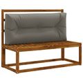 vidaXL Vankúš na paletu VIANEN 100% polyester Sivá 120 x 40 x 12 cm