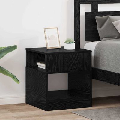 vidaXL Koncový stôl 2 pcs Čierny dub 40,5 x 40 x 45 cm
