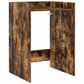 vidaXL Kabinet na práčku Dymová dub 67,5 x 62 x 97 cm Kompozitné drevo