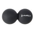 Dvojitá masážna lopta HMS BLC02 čierna - Lacrosse Ball