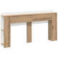 vidaXL Čelo postele skrinka Dub artisan 160 cm Kompozitné drevo