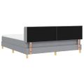 vidaXL Posteľ s pružinovým rámom Svetlosivá 200 x 180 cm látka
