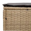 vidaXL Záhradný taburet 2 Kus Beige a svetlo šedá 38 x 38 x 45 cm