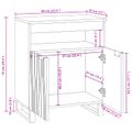 vidaXL Servírovacia skriňa Hnedá 60 x 33 x 75 cm mangový masív