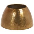 vidaXL Konferenčný stolík tepaný hliník Ø 50x30 cm mosadzný