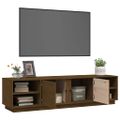 vidaXL TV skrinka medovo-hnedá 156x40x40 cm masívna borovica