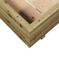 vidaXL Záhradný kvetináč 90x90x26,5 cm impregnovaná borovica