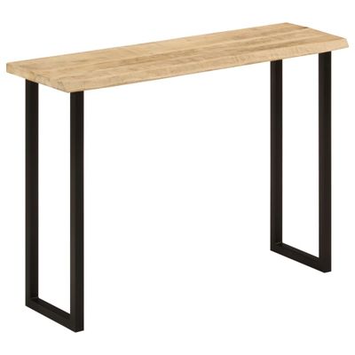 vidaXL Konzolový stolík so živou hranou 105x33x76cm mangovníkový masív