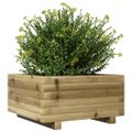 vidaXL Záhradný kvetináč 50x50x26,5 cm impregnovaná borovica