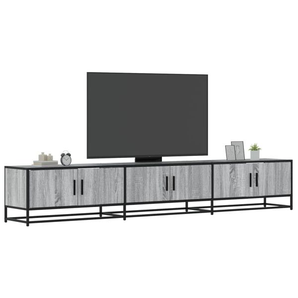 vidaXL TV skrinka sivý dub sonoma 240x35x41 cm kompozitné drevo