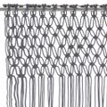 vidaXL Záclona macrame antracitová 140x240 cm bavlna