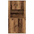 vidaXL Highboard Staré drevo 80 x 33 x 150 cm Kompozitné drevo