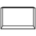 vidaXL Konzolový stolík čierny 120x35x75 cm tvrdené sklo