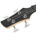 vidaXL Elektr.basgitara pre začiatočníka s taškou modro-čierna 4/4 46"
