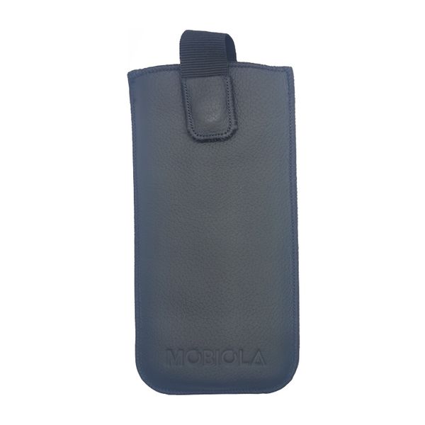Vysúvacie puzdro pre MOBIOLA MB2400, MB3120, MB3120i, MB3200i, MB4120, MB4280 kožené, čierne