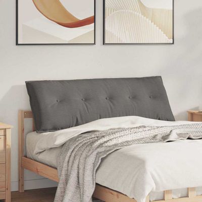 vidaXL Poduška na chrbát Svetlosivá 140 x 50 cm Kordúrová tkanina