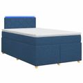 vidaXL Posteľ boxspring s matracom Modrá 120 x 200 cm Látka