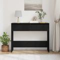 vidaXL Konzolový stôl Čierny dub 100 x 35 x 76,5 cm Kompozitné drevo