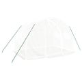 vidaXL Fóliovník s oceľovým rámom biely 6 m² 3x2x2 m