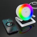 Reproduktor Devia Bluetooth IM-3 s bezdrôtovou nabíjačkou 15W a svetlom biela