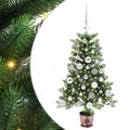 vidaXL Vianočný stromček s 150 LED-i so stojanom Zelená 90 cm PE