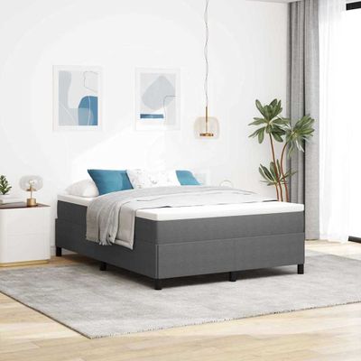 vidaXL Posteľ s pružinovým rámom Svetlosivá 140 x 190 cm