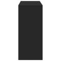 vidaXL Barový stôl s policami čierny 124x46x103,5 cm kompozitné drevo
