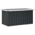 vidaXL Záhradný úložný box antracitový 129x67x65 cm