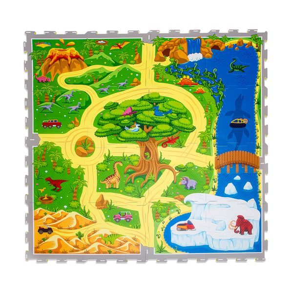 Hracia podložka Puzzle Safari 1.2 x 1.2 m