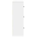 VidaXL Knižnica Biela 60x24x76,5 cm Konštrukcia dreva