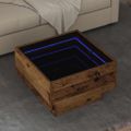vidaXL Konferenčný stolík Staré drevo 50 x 50 x 30 cm
