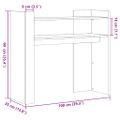 vidaXL Konzolový stolík betónový sivý 100x35x90 cm drevotrieska